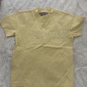 Essentials Light Yellow Short Sleeve Tee